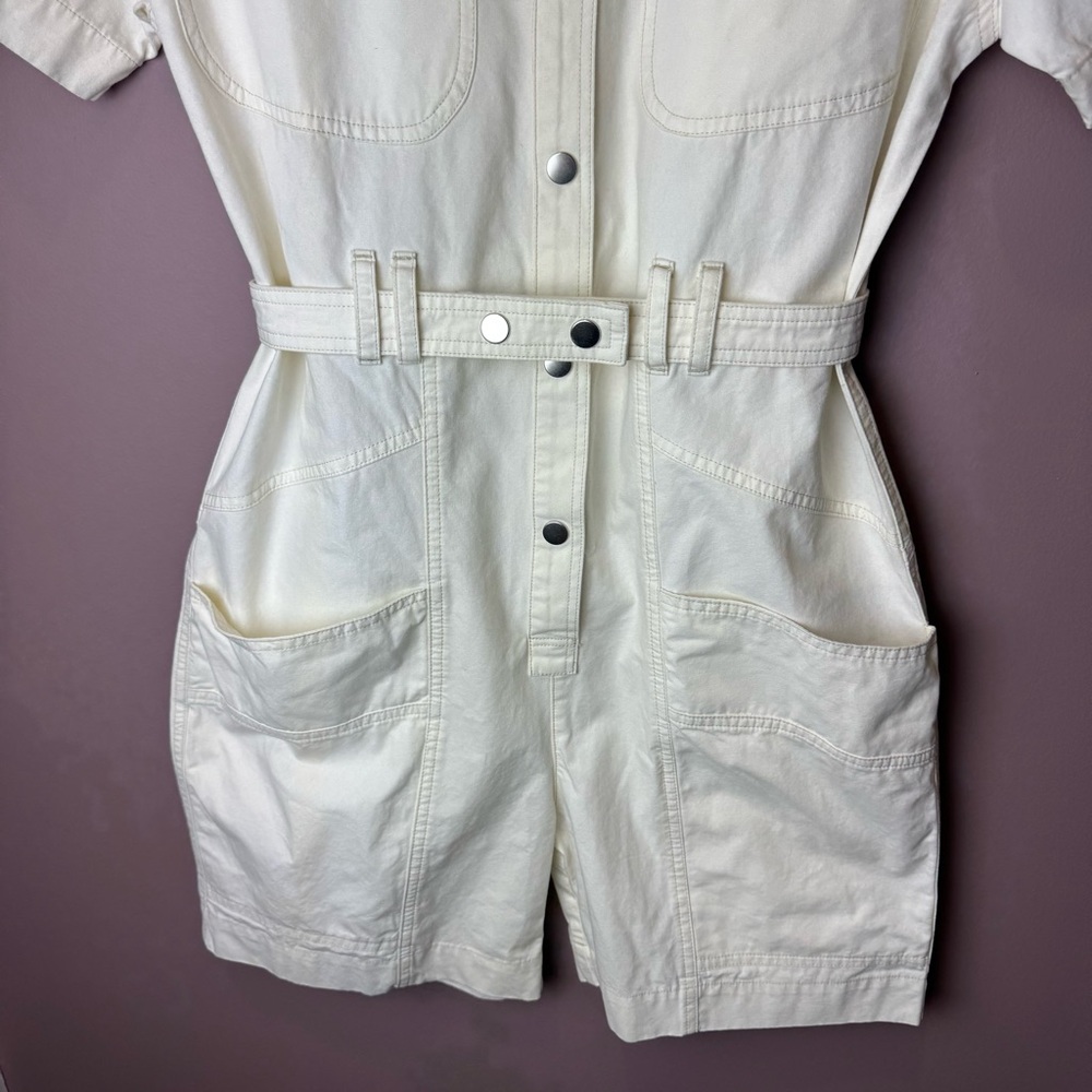 Isabel MARANT ETOILE Kiara Belted Cotton Overalls 34 - Picture 4 of 7